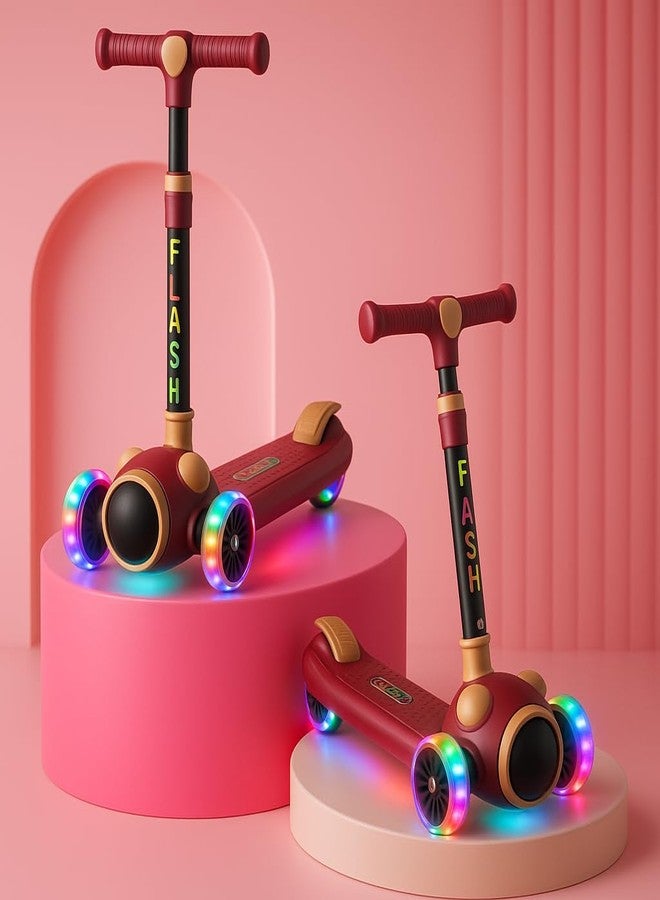 TOBY Kick Scooter for Kids with Underbody Glow & Music 3 Wheel | Adjustable Height, Foldable Design for Boys & Girls - Image 2